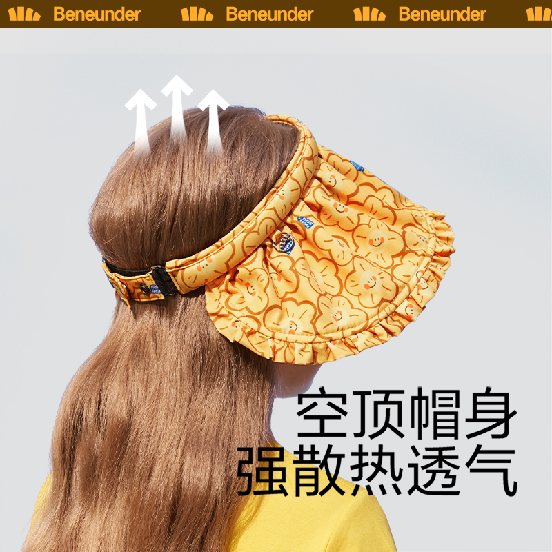 纭际系列贝壳儿童防晒空顶帽 颜色 开熏 52.9元 定金0.9 余款饭卡支付  2001794